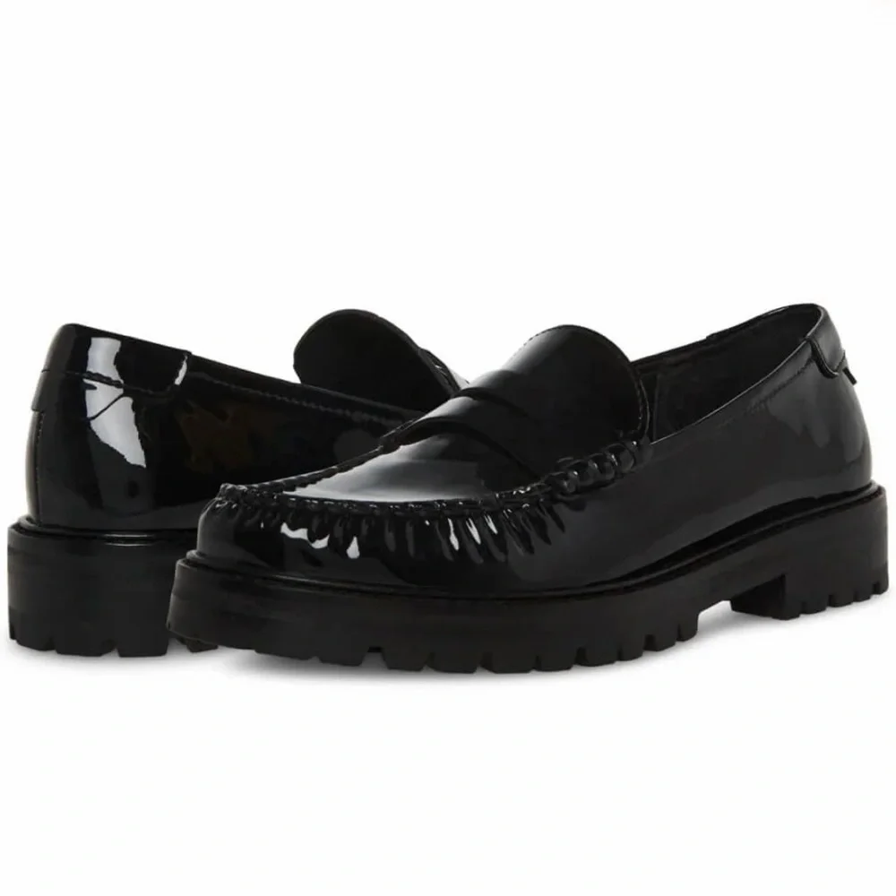 Steve Madden Madelyn Patent Penny Loafers - Picture 1 of 7